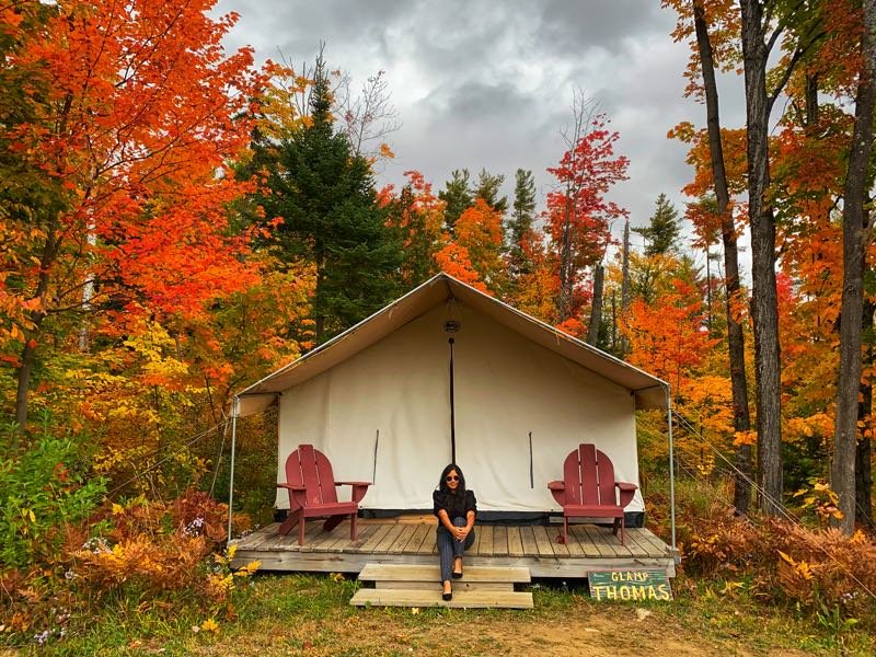 Glamping in Adirondacks, New York