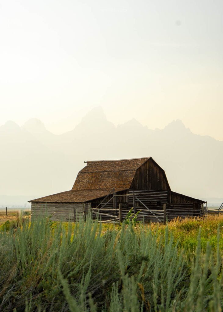 Mormon Row in Grand Teton National Park 