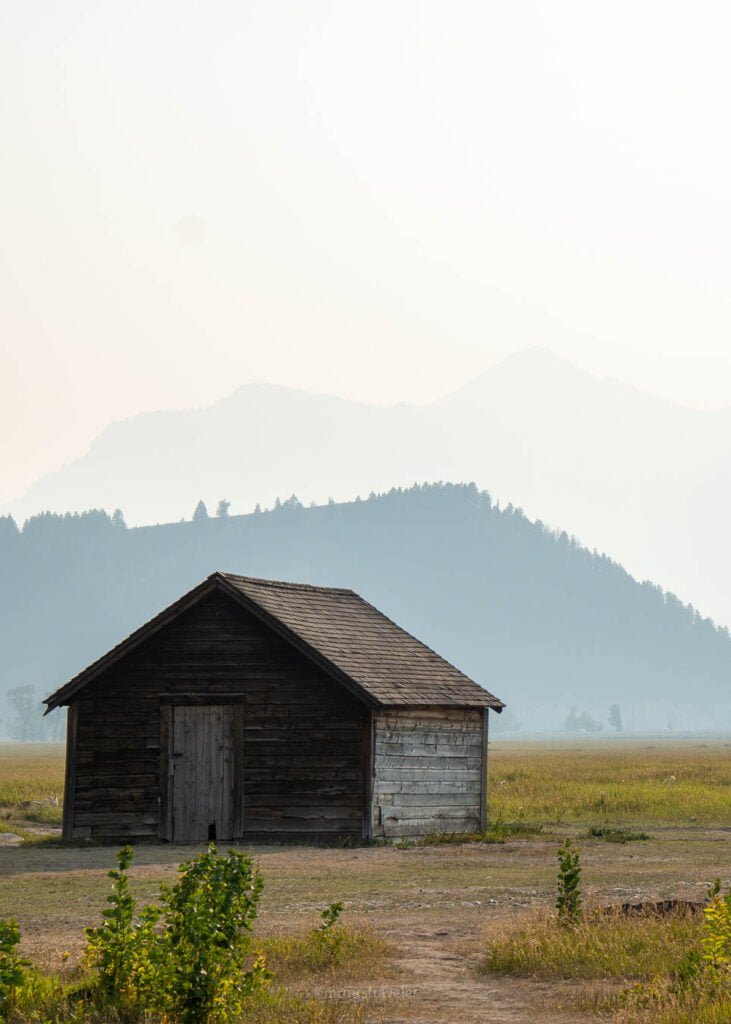 Beautiful Mormon Row in Grand Teton National Park 