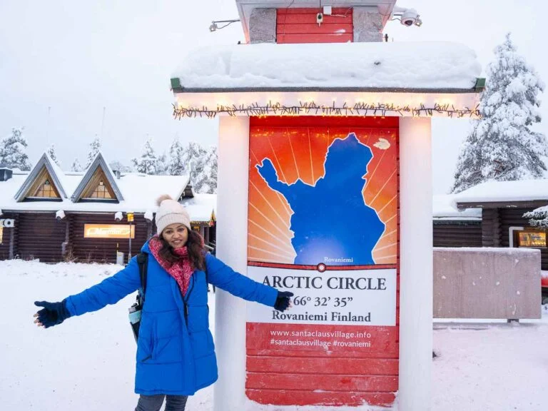 Arctic circle in Finland