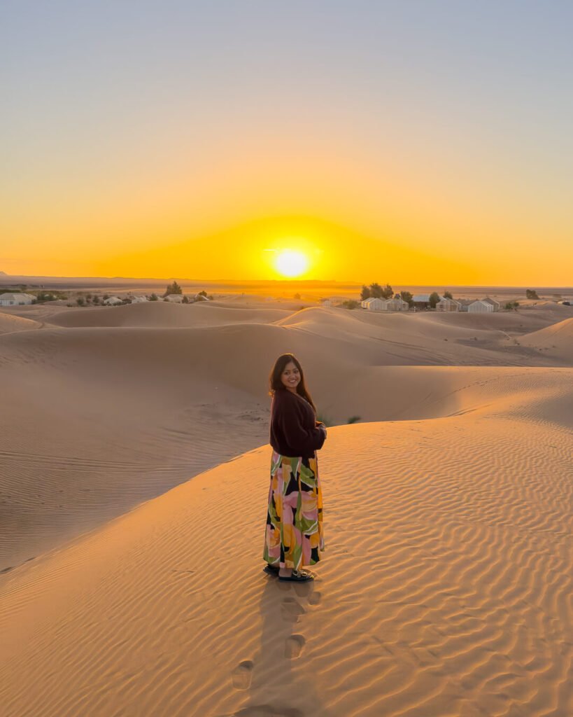 Sunrise in the desert