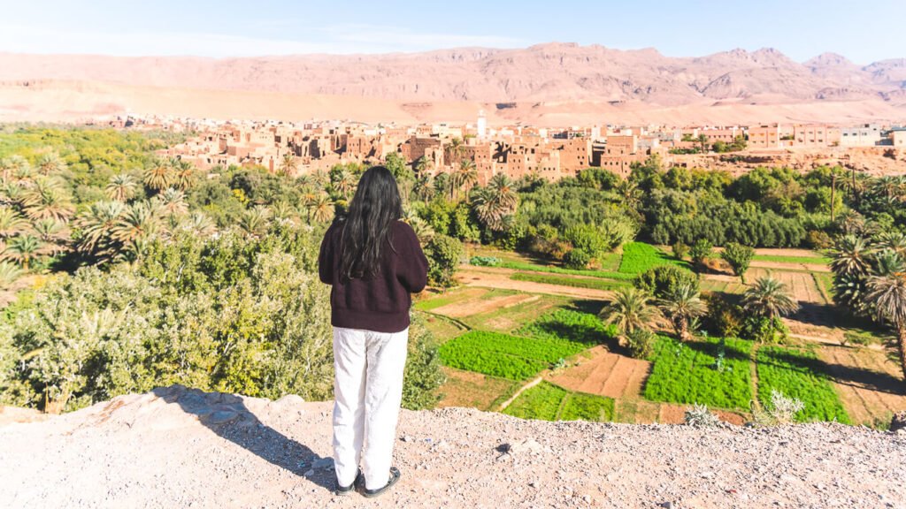 Tinghir Oasis viewpoint Morocco