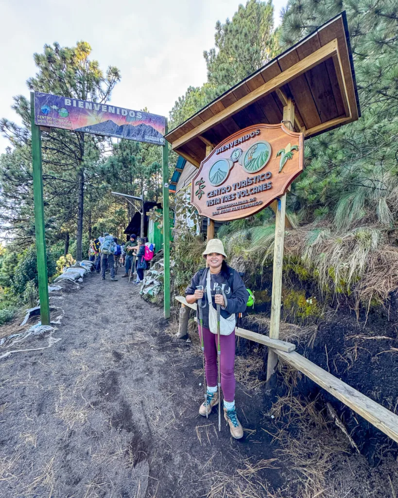Me at the entry point of the basecamp of Acatenango