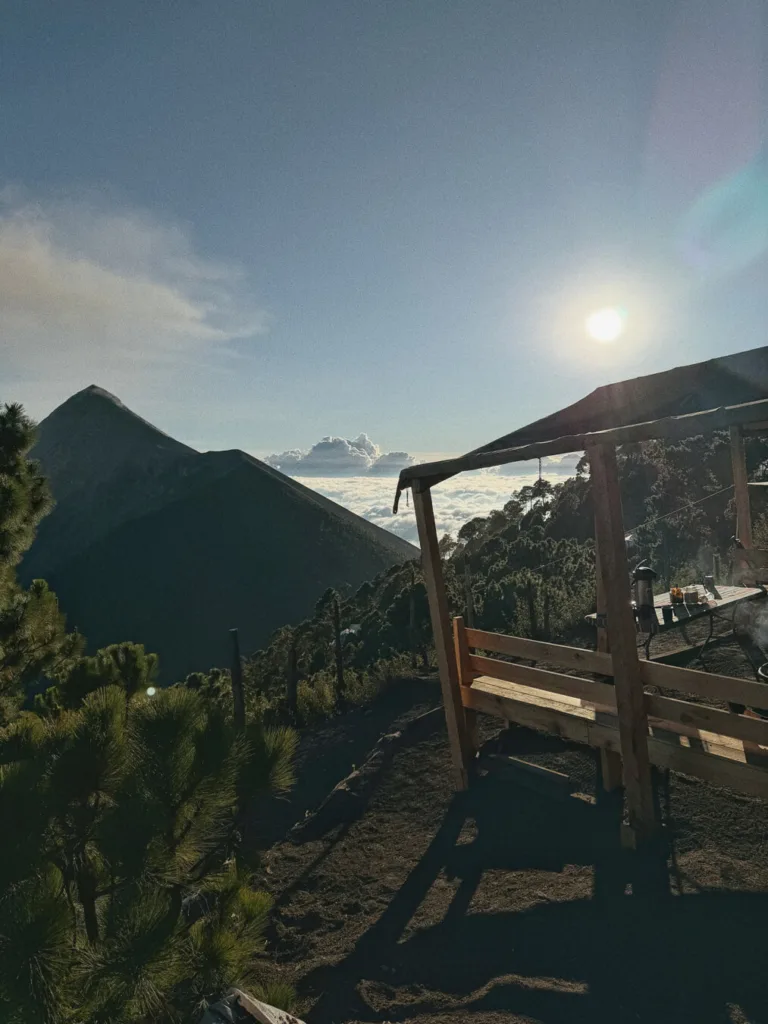 Common area at the base camp