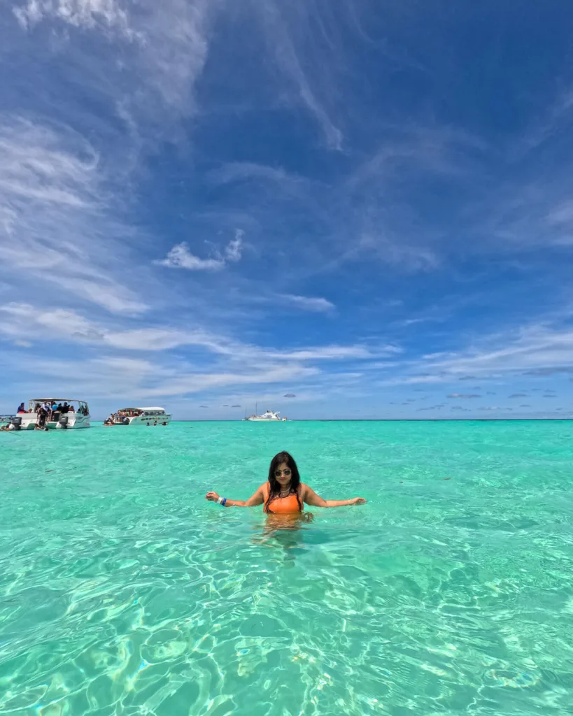 Shallow water Saona Island