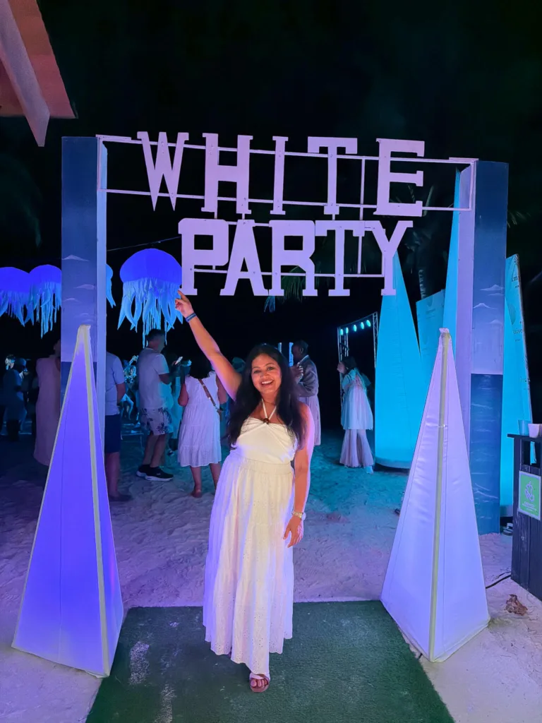 white party on the beach